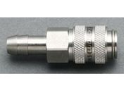 エスコ/ウレタンホースカップリング ステンレス製 ワンプッシュ 10mm
