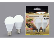 G)アイリスオーヤマ/LED電球 E17 全方向 25形相当 電球色 2個
