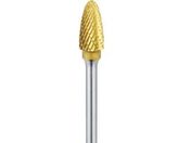 ナカニシ/チタンコート超硬カッター 楕円(ロー付) 刃径6.3mm 刃長13mm/21245