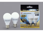 G)アイリスオーヤマ/LED電球 E17 全方向 60形相当 昼白色 2個