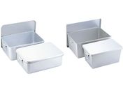 アルマイト プレス製給食用パン箱(蓋付) 258 45個入｜キッチン