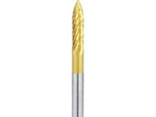 ナカニシ/チタンコート超硬カッター テーパー(オール超硬)刃径3mm刃長13mm/21262
