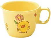 国際化工/メラミン子供食器 ひよこぐみ 柄付カップ イエロー