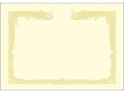 タカ印/OA賞状用紙 雲なし クリーム A4判 縦書用 100枚