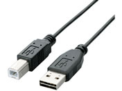 エレコム/USB2.0ケーブル A-Bタイプ 両面挿し 2m/U2C-DB20BK