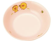 国際化工/メラミン子供食器 ひよこぐみ 丸深皿 12cm ピンク