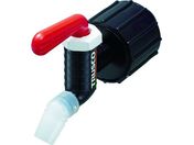 TRUSCO/樹脂製給油コック キューちゃん 口径50 フッ素ゴム 赤/QC-50-FKM-R