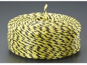 エスコ/PPロープ 黒・黄 10.0mm×300m/EA628PP-121