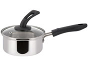 LIV PLUS/ベストコ 片手鍋 14cm スタンド式ガラス蓋付き