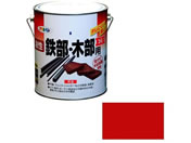 アサヒペン/油性鉄部木部用EX 1.6L 赤