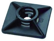 SapiSelco/ケーブルタイ固定具 角型 4mm 黒 100個入/BAS.3.405