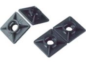 SapiSelco/ケーブルタイ固定具 粘着ダブルタイプ 角型 4mm 黒 10/BAS.3MT.511