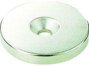 TRUSCO/ネオジム丸形磁石 皿ネジ穴付 外径7MM×5MM M1.6 1個入り/T07R05-M1.6