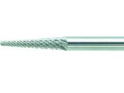 TRUSCO/超硬バー テーパー型 Φ3×刃長12.7×軸3 ロング ダブル/TB7A030L75