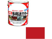 アサヒペン/油性多用途カラー 1.6L 赤