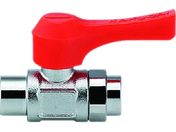 カクダイ/ミニチュアボールバルブ 呼び径(A)Rc1/8 全長43.4 オレンジ/651-904-3