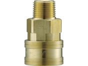 ナック/クイックカップリング TL型 真鍮製 メネジ取付用 両路開放型/CTL10SM2