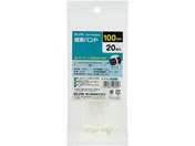 朝日電器/結束バンド 100mm 20本入/KBF-N100020(WH)