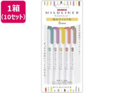 ゼブラ/マイルドライナー 和みマイルド色 5色×10セット