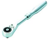 TRUSCO/ラチェットハンドル 差込角6.35 全長140mm/TSRH2-B