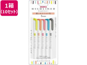ゼブラ/マイルドライナー 親しみマイルド色 5色×10セット