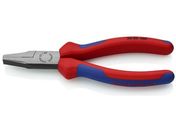 エスコ/フラットノーズプライヤー グリップ付 磨き 160mm/EA537LK-160
