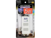 朝日電器/耐雷コード付タップ 2P3個口5m/WBT-3050SBN(W)