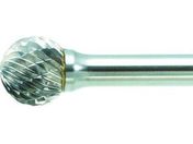 TRUSCO/超硬バー 球型 Φ12.7×刃長11×軸6 ロング ダブルカット/TB8C127L150