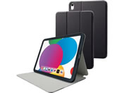 エレコム/iPad 第10世代 フラップケース スリープ対応/TB-A22RSABK
