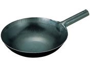 EBM/山田 鉄 打出 中華片手鍋 42cm(板厚1.6mm)