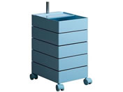 宮武製作所/マルチワゴン Pluna ライトブルー 5段/WG-H001