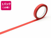 カモ井/mt large core 和紙 朱赤 強粘着 10巻/MT10L061