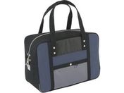 SANEI/帆布メール用ボストン(M)馬蹄錠金具付 紺/BTM-U-03