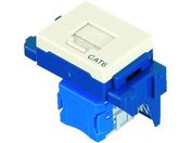 ぐっとすシリーズ情報モジュラジャック CAT6 埋込型 ミルキーホワイト