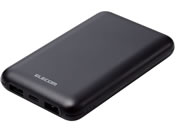 エレコム/モバイルバッテリー 10000mAh 薄型/DE-C44-10000BK