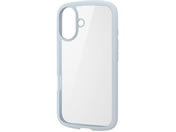 エレコム/iPhone16ケース 衝撃吸収 ライトブルー/PM-A24ATSLFCBU