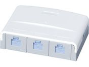 ぐっとすシリーズ情報モジュラジャック CAT6 露出3コ口/NR3173