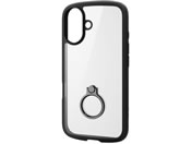 エレコム/iPhone16ケース 衝撃吸収 ブラック/PM-A24ATSLFCRBK