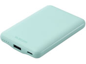 エレコム/モバイルバッテリー 5000mAh 薄型/DE-C45-5000GN