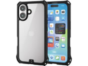 エレコム/iPhone16ケース 衝撃吸収 クリアブラック/PM-A24AZEROFCBK