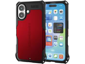 エレコム/iPhone16ケース 衝撃吸収 レッド/PM-A24AZERORD