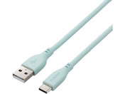 エレコム/なめらかUSB Type-Cケーブル(A-C)1m パールグリーン