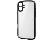 エレコム/iPhone16Plus ケース 耐衝撃 ブラック/PM-A24BTSLFCKBK
