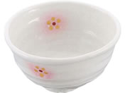 EBM/和食器コレクション ピンク白吹小花 丼 4寸