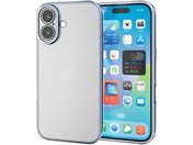 エレコム/iPhone16Plus ソフトケース メタリックブルー/PM-A24BUCTMKBU
