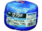 ユタカメイク/荷造り紐 強力玉巻紐 約250M・約180g ブルー