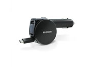 エレコム/車載充電器 5.4A巻取 Type-C&USB/MPA-CCC05BK