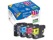 G)ジット/ブラザー LC111-4PK 4色 リサイクルインク/JIT-B1114P