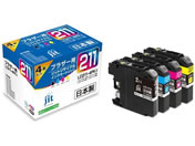 G)ジット/ブラザー LC211-4PK 4色 リサイクルインク/JIT-B2114P