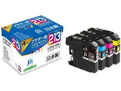 G)ジット/ブラザー LC213-4PK 4色 リサイクルインク/JIT-B2134P